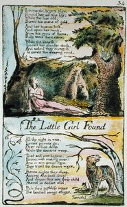 The Little Girl Lost and The Little Girl Found, plaat 34 (Bentley 35) uit Songs of Innocence and of Experience (Bentley Copy L) 1789-94 door William Blake